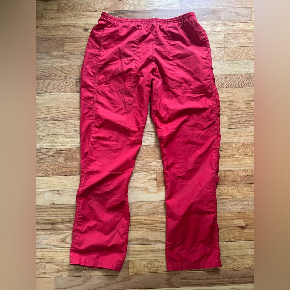 Vintage Patagonia wind pants, red, size medium, unisex